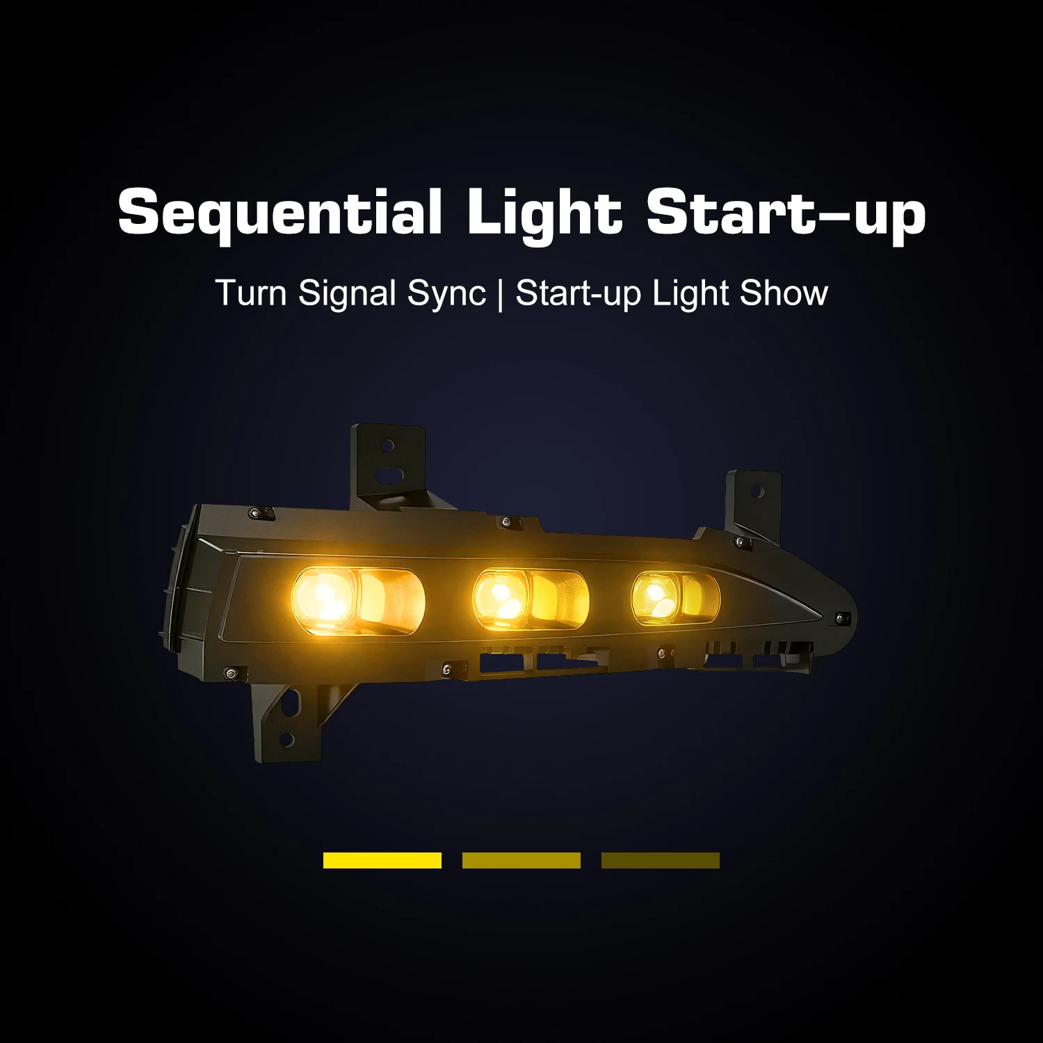 OGA Advanced Matrix Fog Light Assembly LED Auxiliary Light For Model 3 2019-22 Model Y2021-24 Plug&Play Aluminum Housing PC Lens