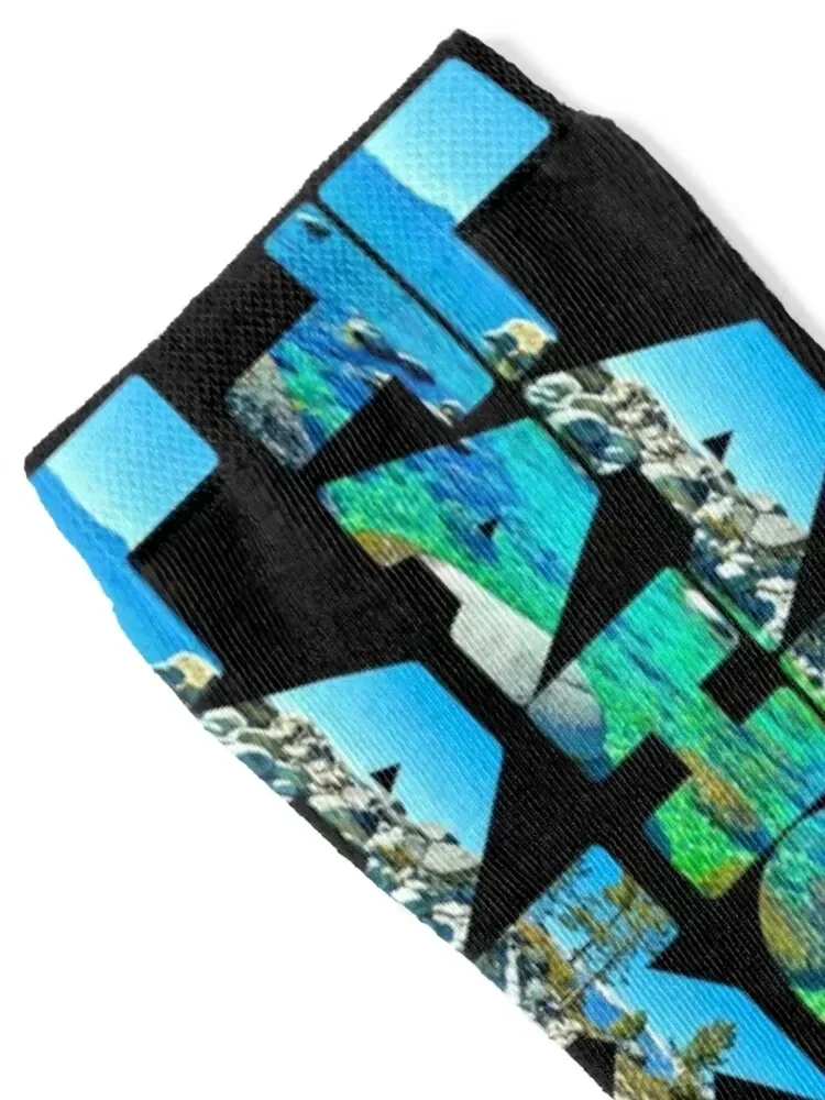 LAKE TAHOE - California/Nevada USA Socks Stockings man luxury custom sports Socks Women Men's