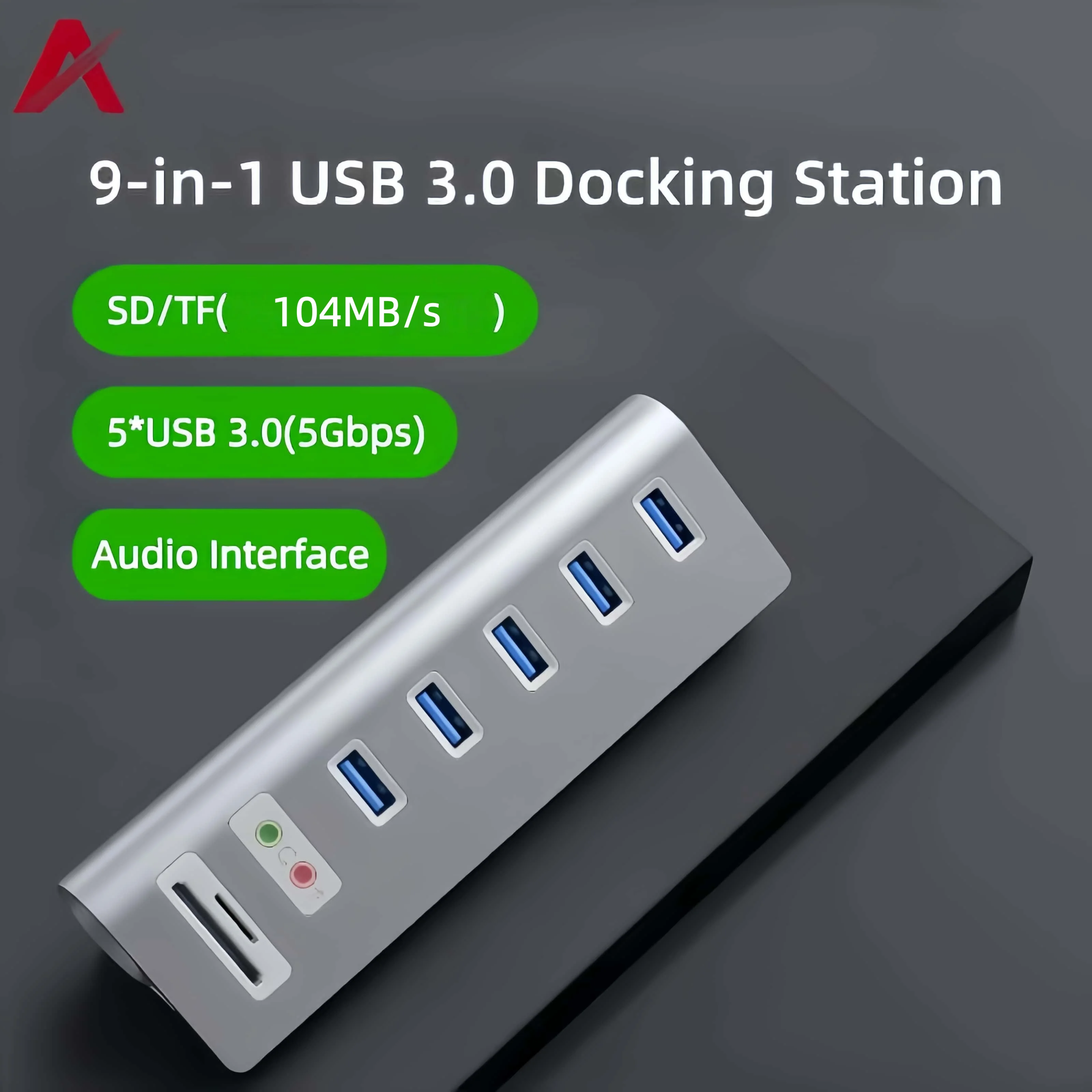 

Hub Usb 3.0 Docking Stations Multiports High Speed Card Reader Adapter Splitter Powered For Laptop Computer Mini Pc Accessories