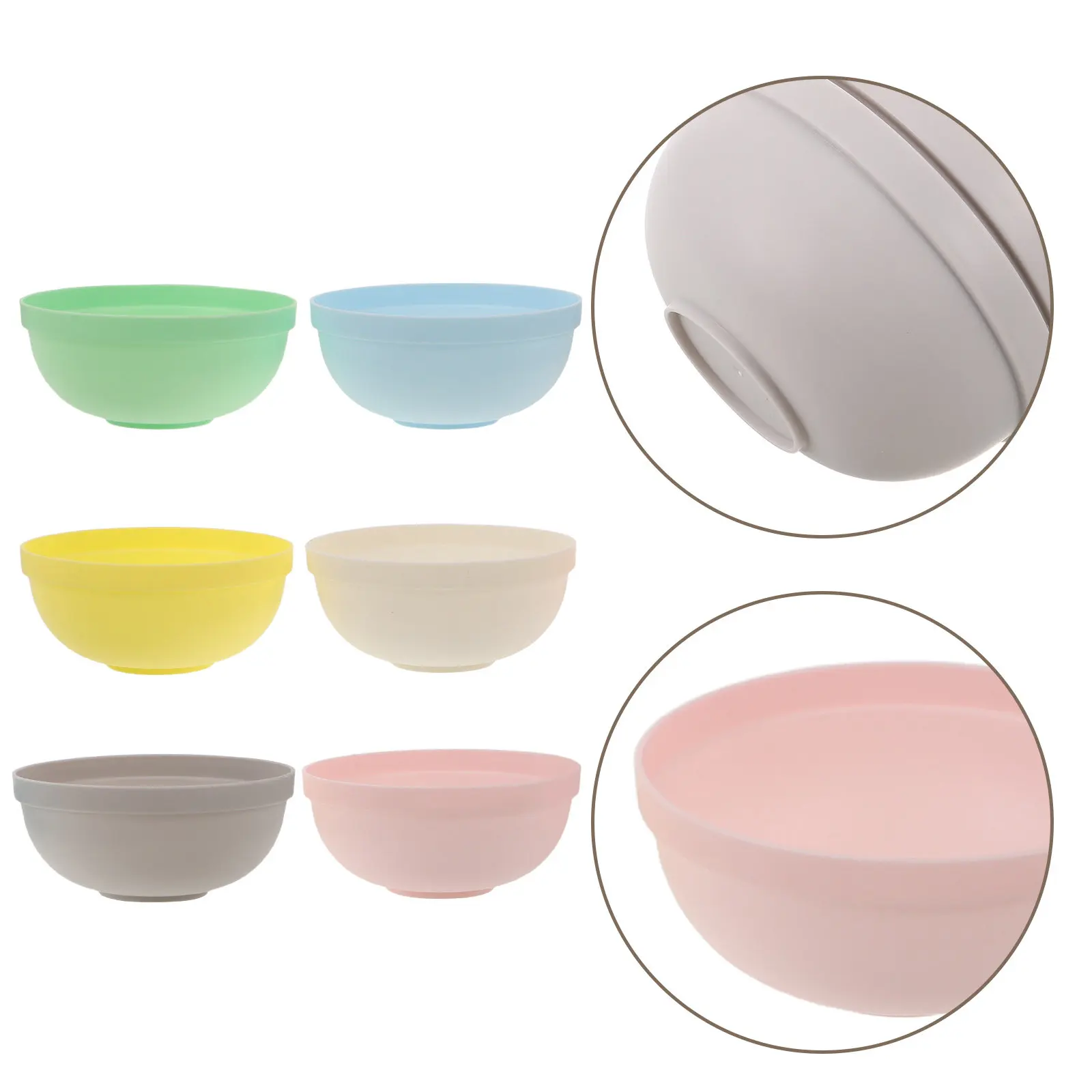 

12pcs Children'S Weaning Bowls Colorful Lightweight Feeding Bowl For Toddlers Portable Snack Tray Baby Food Bowl Plastic