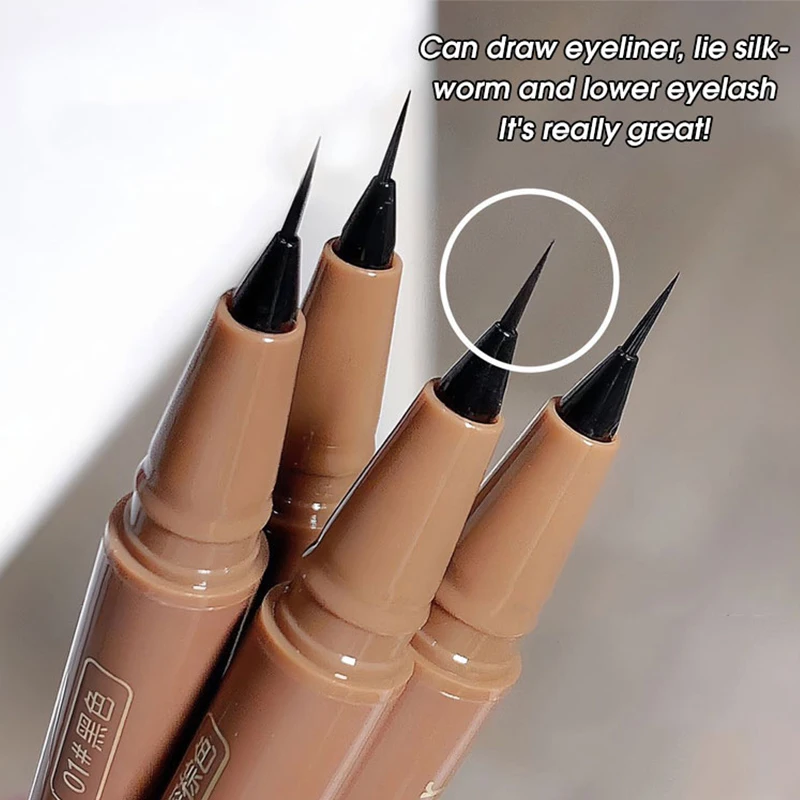 Eyeliner liquid pen is smooth, fast drying, waterproof, durable, not easy to smudge, and very thin eyeliner pen