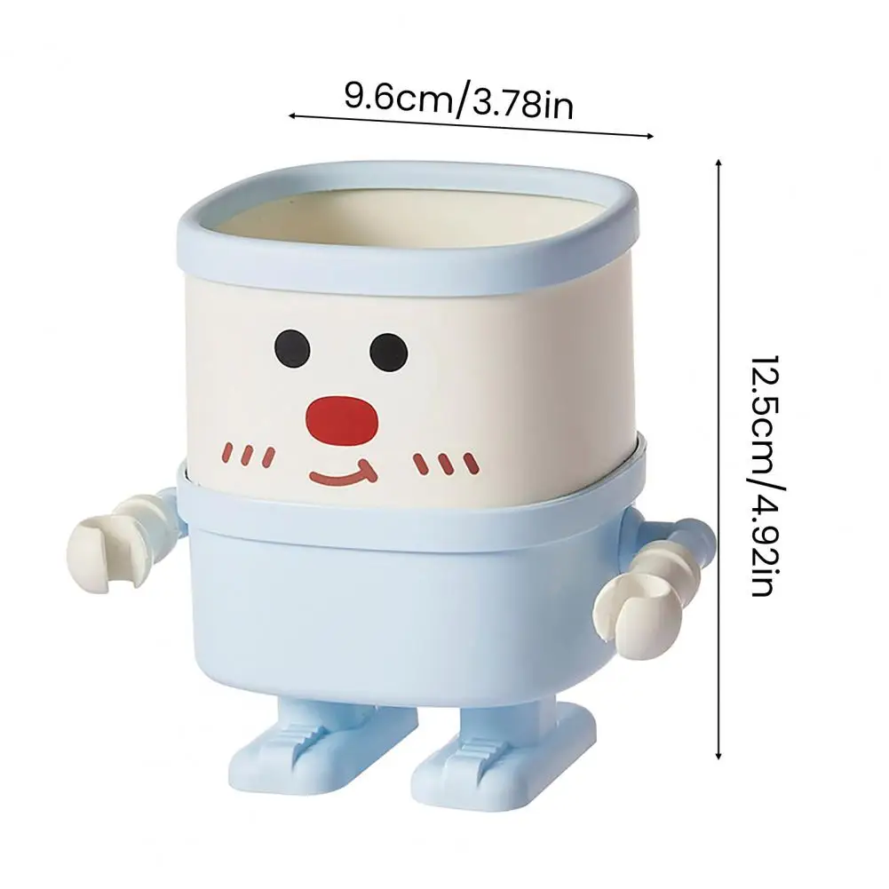 Caneta display bonito dos desenhos animados suporte de caneta de mesa para organização de escritório em casa multi-funcional lápis armazenamento copo maquiagem escova organizador