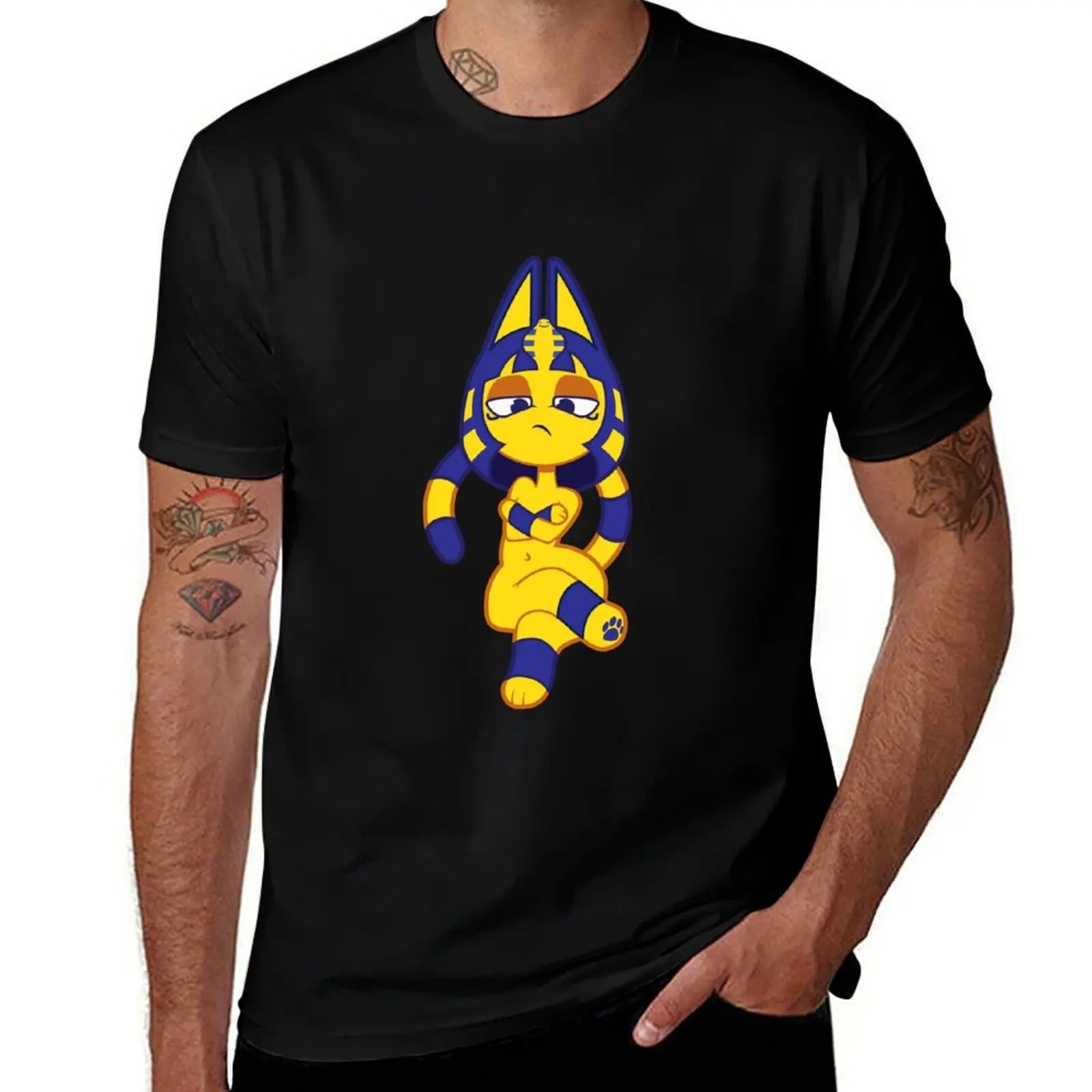 Ankha T-Shirt summer top sports fans custom shirt plus sizes men clothing