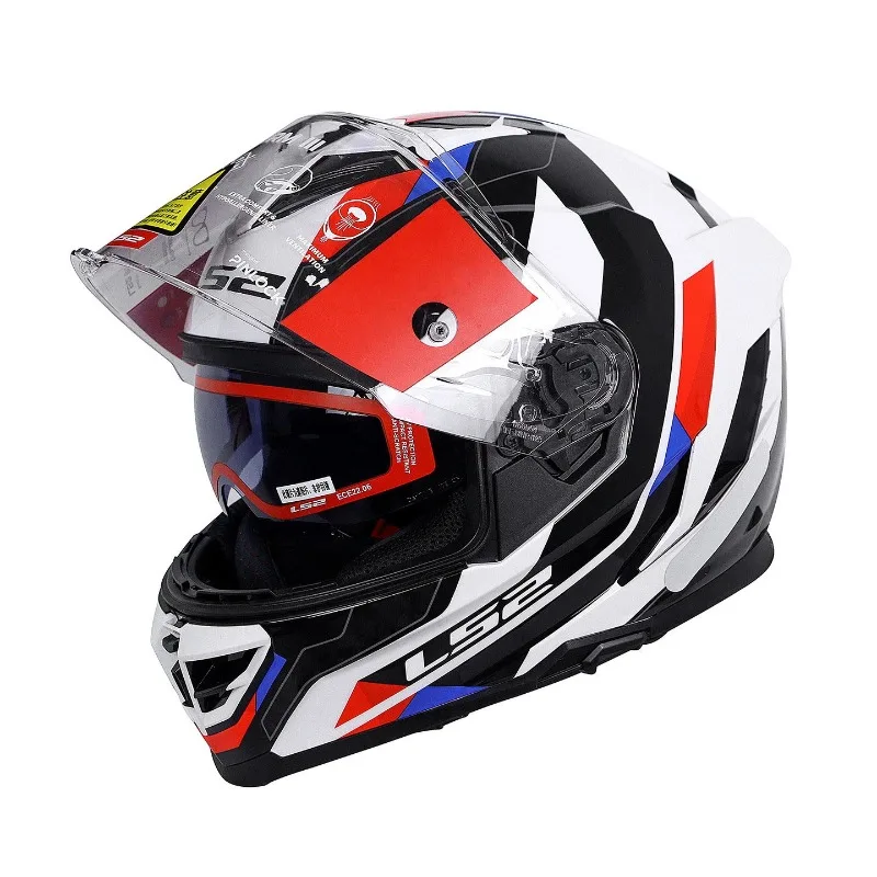 Airo LS2 FF818 Full Face Helmet ABS Material Anti-Fog Visor Multiple Color Choices New Condition Motorcycle Helmets
