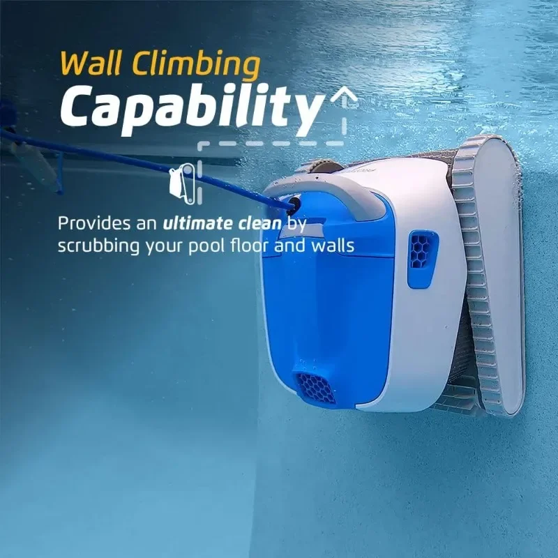 

Proteus DX4 Automatic Robotic Pool Vacuum Cleaner, Wall Climbing, Waterline Scrubber Brush