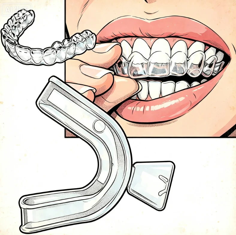 Protège-dents dentaire confortable et léger, 1/2/4/8 pièces, pour la santé du sommeil, avec fixation par clips, pour prothèses dentaires, ensemble décoratif et stable