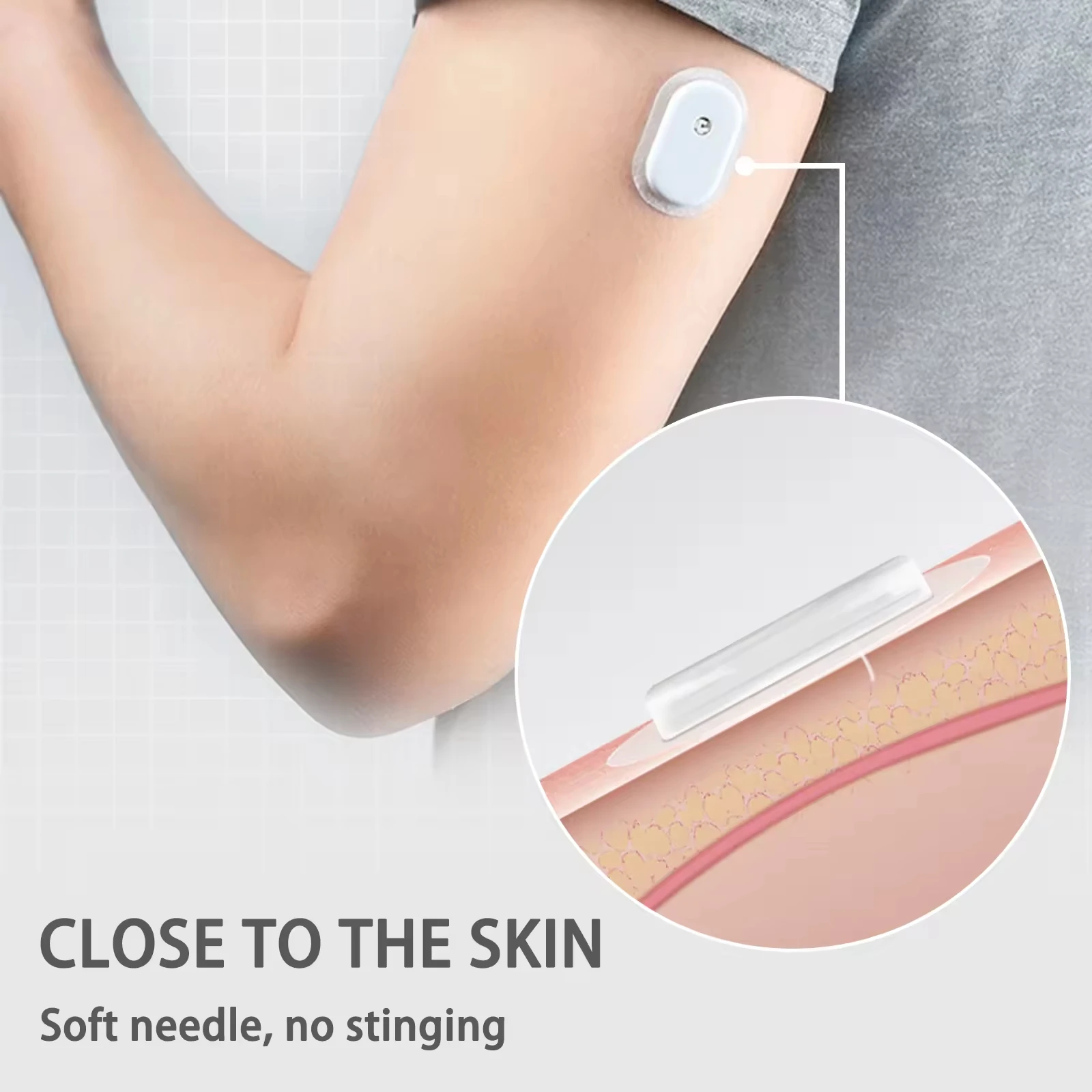 مستشعر الجلوكوز المستمر بتقنية البلوتوث متوافق مع جهاز تتبع الجلوكوز المنزلي الذي يعمل بنظام Android وSibionics/Aidex #3