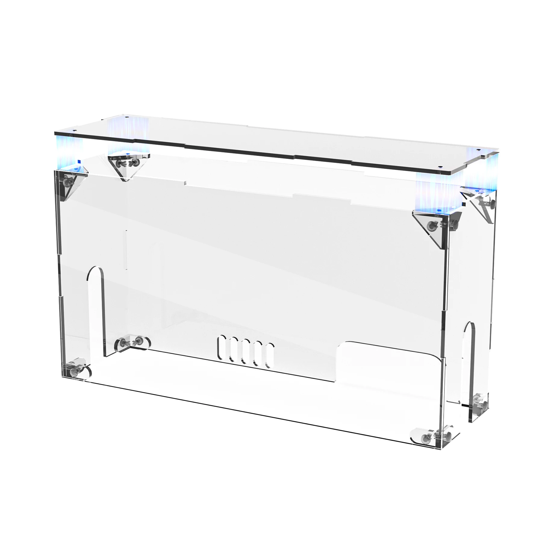 غطاء غبار أكريليك شفاف من PlayVital لجهاز نينتندو سويتش 2 صندوق عرض شفاف للتبديل 2 قفص الاتهام الغطاء الواقي-4 ألوان