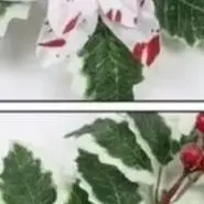 Festive Artificial Christmas Garland 175cm Red Berry Vine Wire For Stem For Mantel Stairs Party Winter Decoration Green White