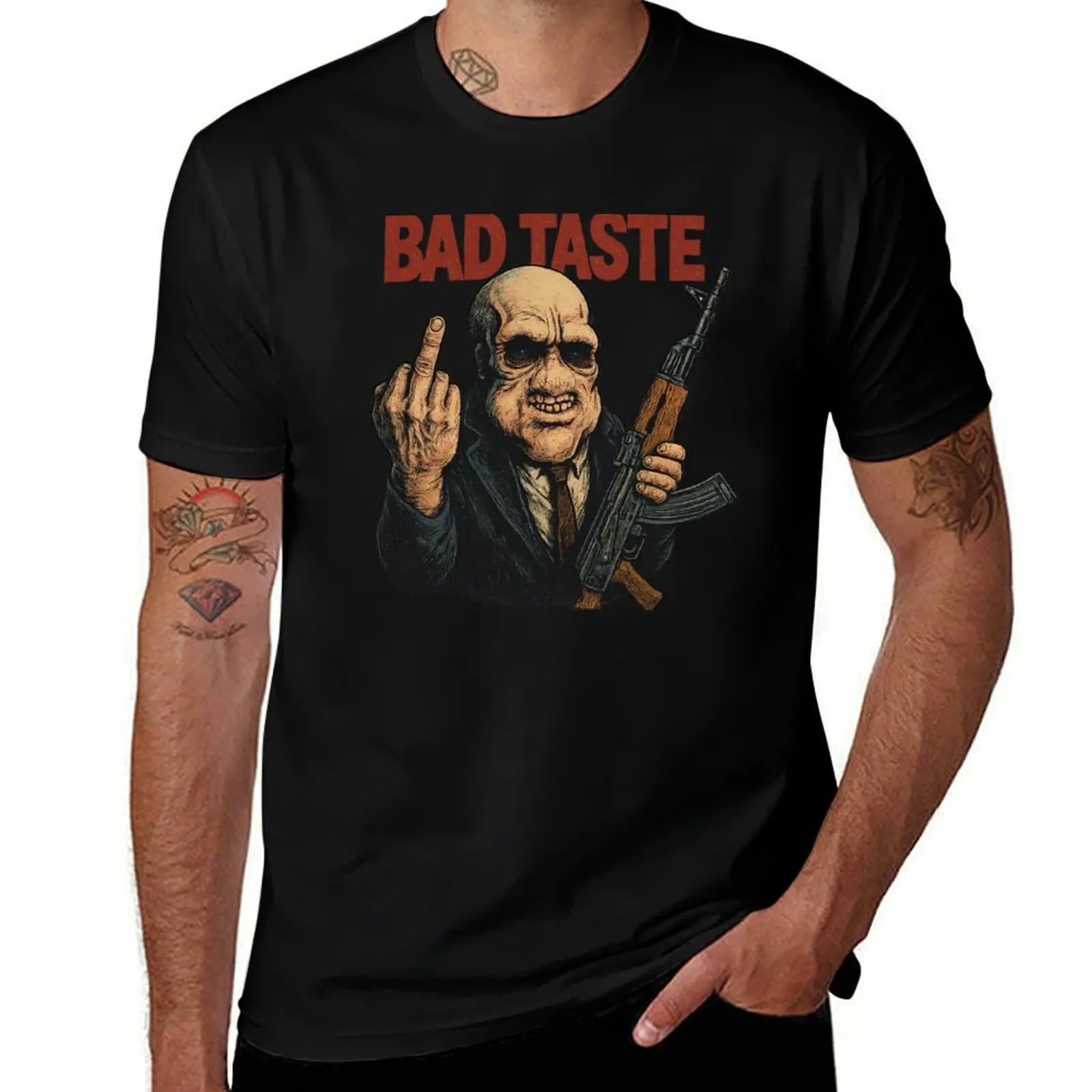 

Bad Taste – Peter Jackson's alien gore and B-movie T-Shirt Basic Simple Casual Short Sleeve Tee