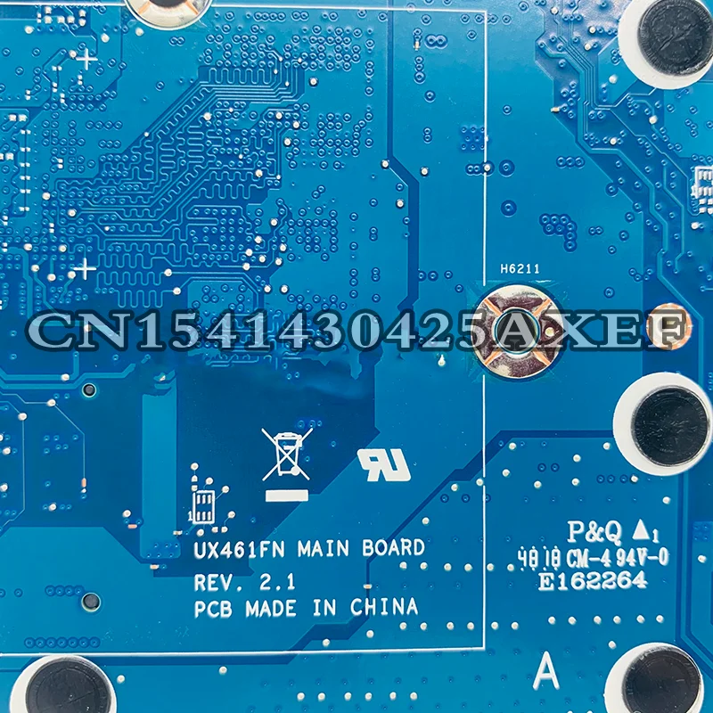 UX461FA/FN Mainboard UNTUK ASUS UX461FN UX461F UX461FA UX461 Motherboard Laptop dengan/I7-8565U I5-8250U 16GB 8GB-RAM 100% Test Oke