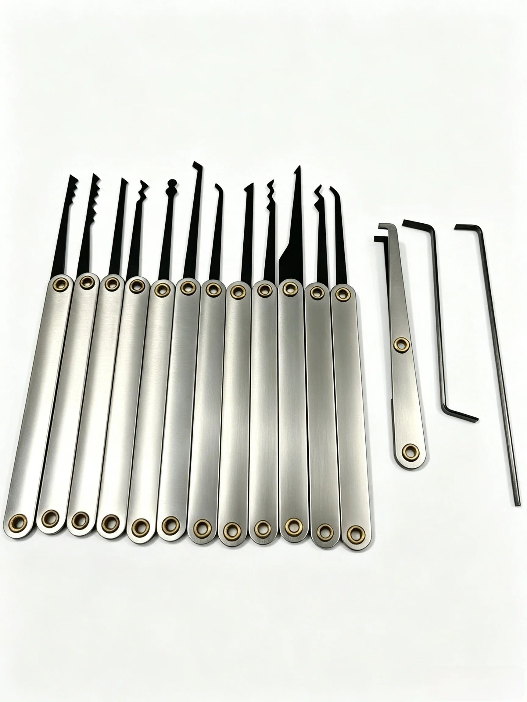 Transparent Practice Padlock with Lock Pick Tool Set, Professional Locksmith Training Tools for Lock Skill Learning & Practice