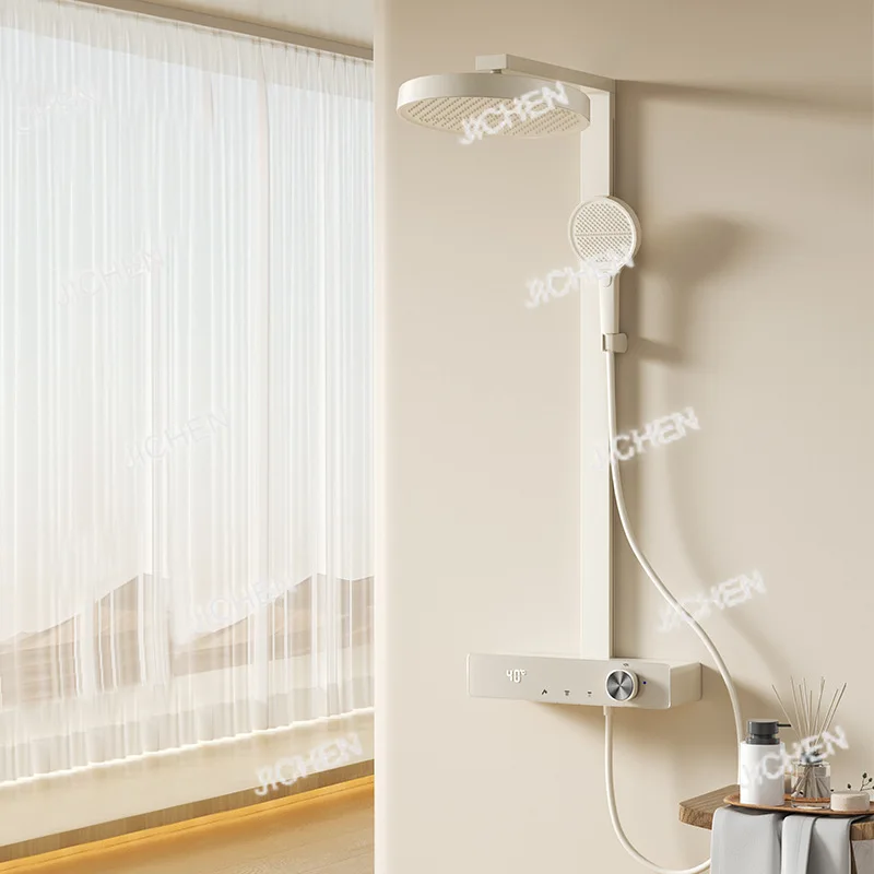 Dusche digitale Dusche Haushalt Badezimmer Badewanne Multifunktions-Wandplatzierung mit drei Geschwindigkeitsregelung