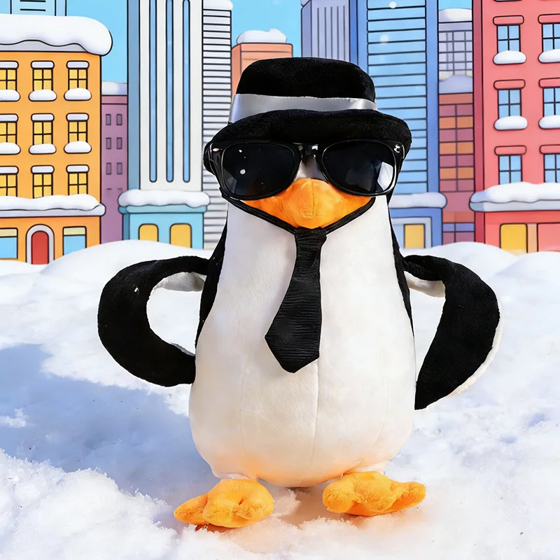 28 センチメートルかわいいペンギンぬいぐるみソフトぬいぐるみ漫画動物人形クールなコスプレペンギン人形誕生日プレゼント用