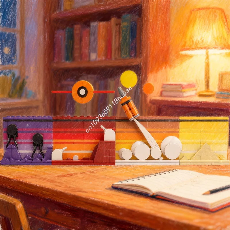 

723 детали MOC Ideas CUUSOO Tales: Модель «Вторая космическая эра», конструктор, рождественский подарок, игрушка для самостоятельной сборки, креативная идея