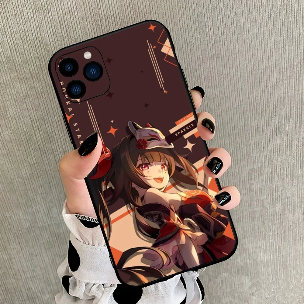 Game Honkai Star Rail Sparkle Phone Case For iPhone 8 11 12 13 14 15 Mini X XR XS PRO MAX Plus Shell