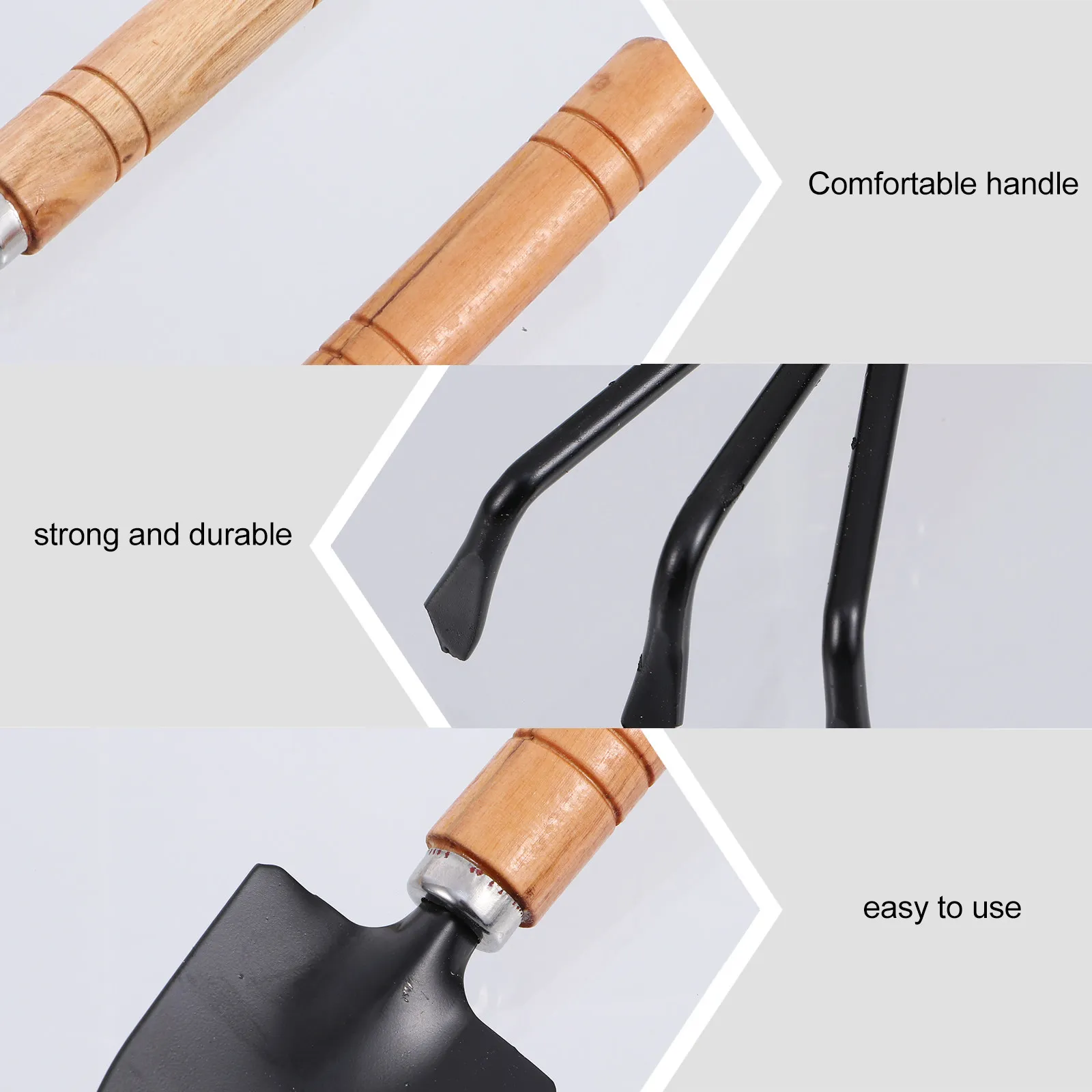 

10Pcs Garden Tools Kit for Indoor Outdoor Planting Succulent Bonsai Transplanting Lightweight Rustproof Easy Storage Gardening