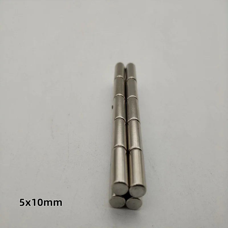 5x10mm Round magnets can be flexibly used 5*10mm for refrigerator attachment, office document fixing and DIY crafts 5mmx10mm