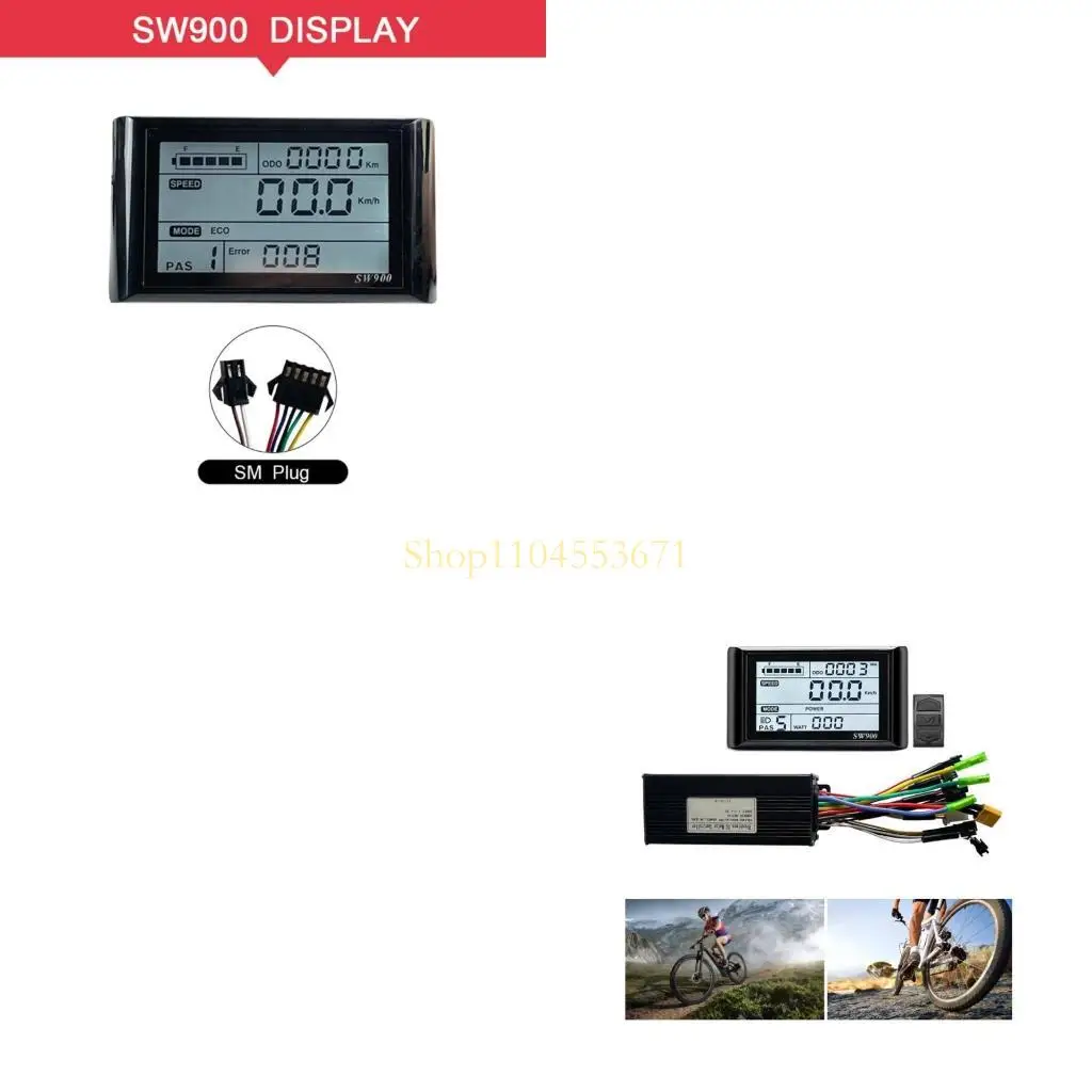 Best Seller 1 Set SW900 LCD Display Panel and 30A Sine Wavy Controller for Enhances Biking