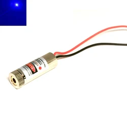 12*35mm Focusable 450nm 50mw Blue Laser Diode Module Focus Dot Head 3-5V
