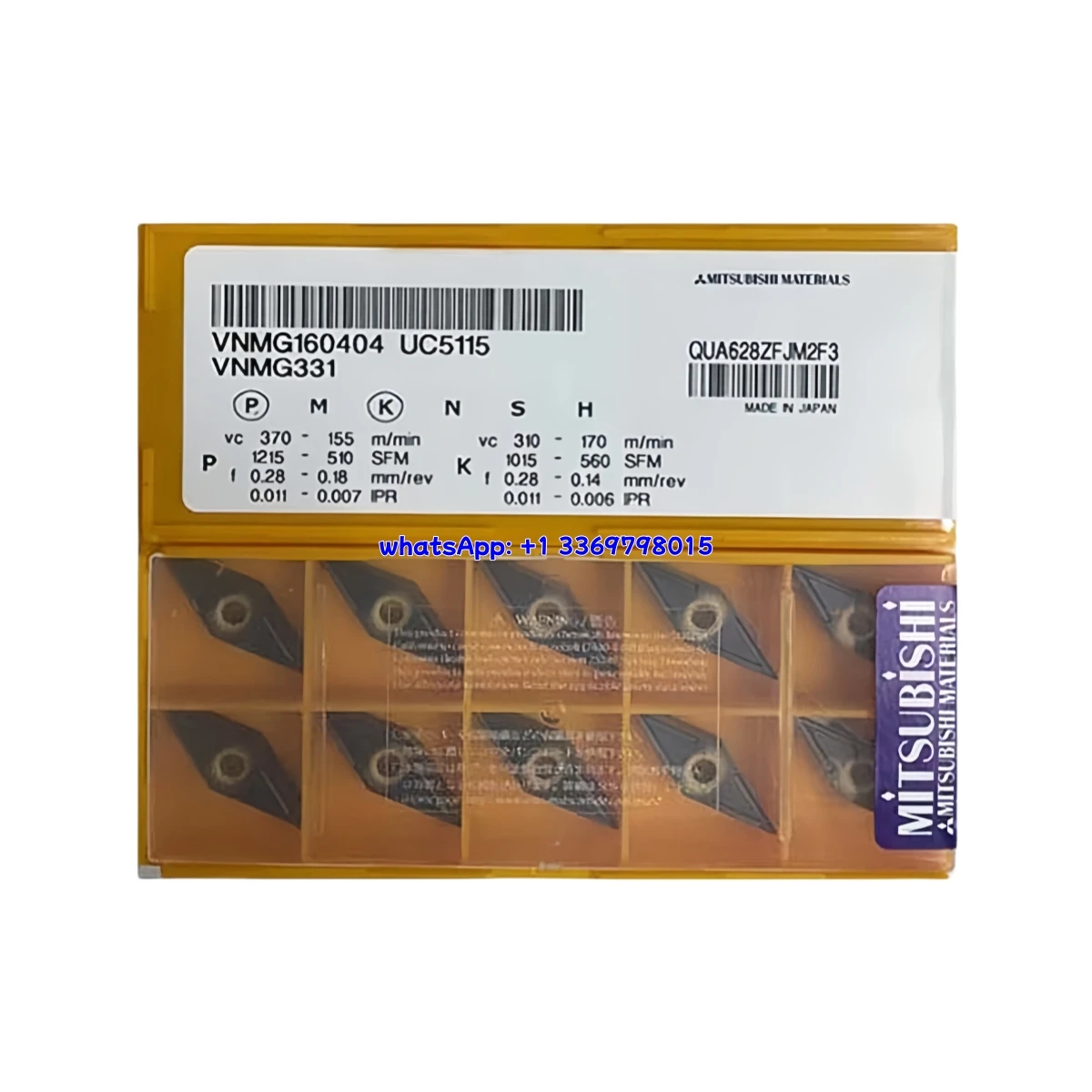 

100% Original VNMG VNMG160408/160412 -FH/-MA/-MS NX2525/UC5115/UE6020/UE6110/US735/VP15TF/MP9005 Turning Insert