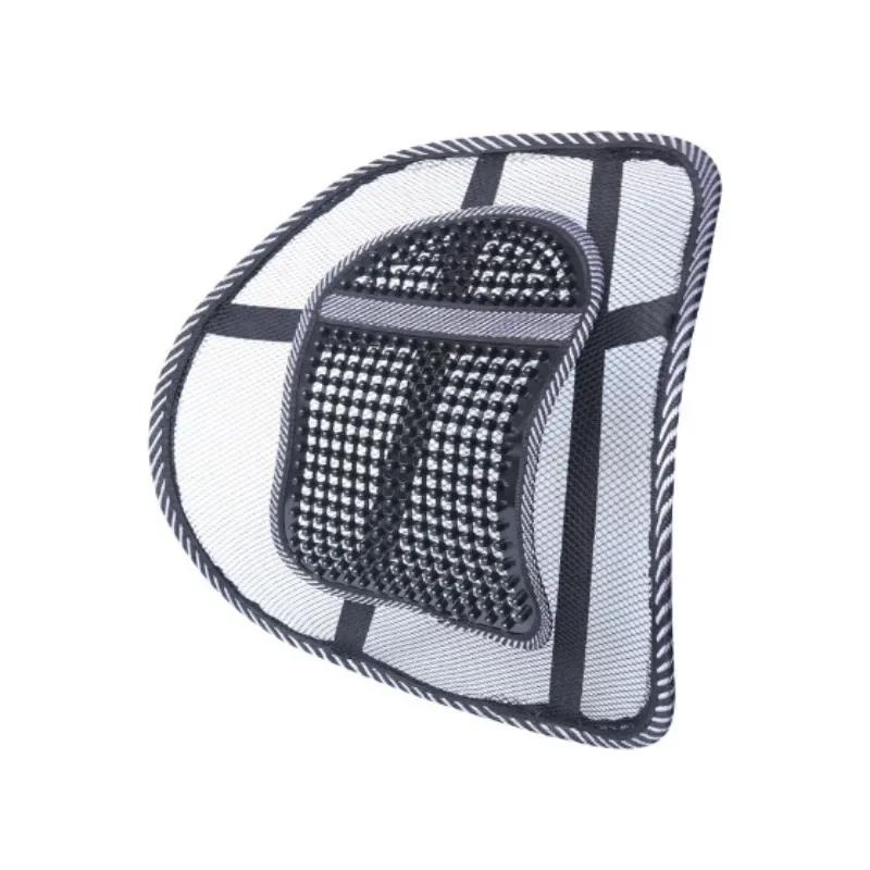 Car Seat Office Chair Massage Back Lumbar Support Mesh Ventilate Cushion Pad Black Mesh Back Lumbar Cushion for Car Driver