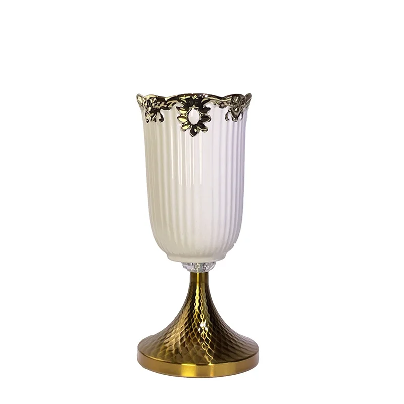 

DSA light luxury ceramic vase ornament handicrafts porch wine cabinet water raising flower arrangement home decoration