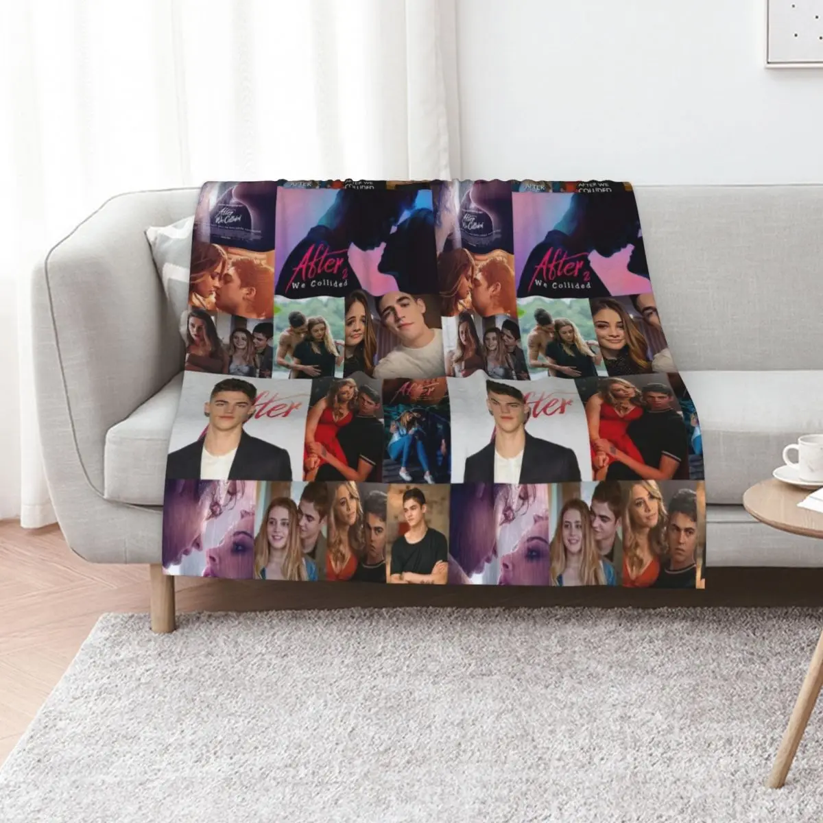 After Collage Throw Blanket Multi-Purpose Summer Beddings Hairys Large Decorative Throw Sofa Quilt Blankets