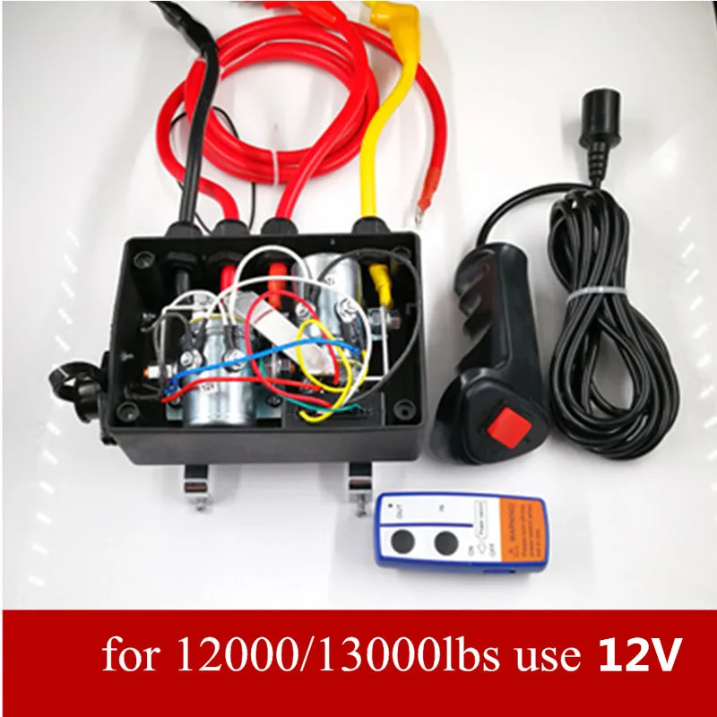 Caja de control de cabrestante con controlador de control remoto inalámbrico, accesorios de cabrestante de relé