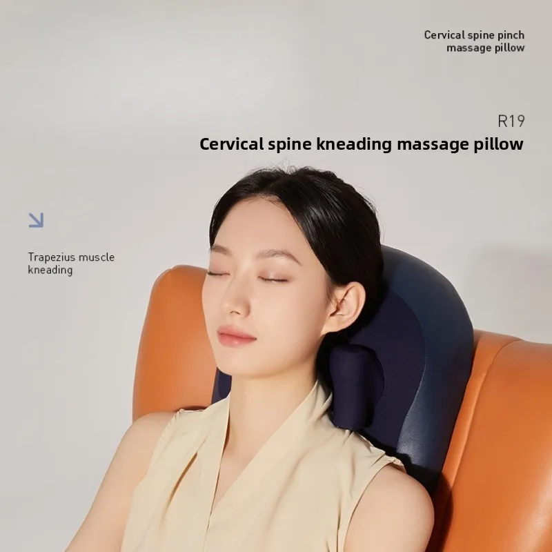 

Подушка для массажа шеи и плеч, эргономичный массажер с подогревом, устройство для релаксации шейного и спины, разминание людей