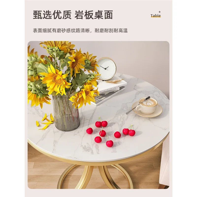 Light Luxury Sintered Stone Small Coffee Table, Sintered Stone Living Room Side Table, Sofa Corner Table, Minimalist Modern Balc