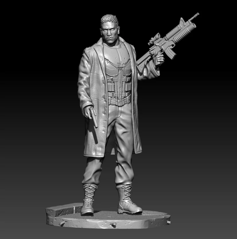 1/24 7.5cm Resin Model The Special Arms Soldier Figurine Sculpture Unpainted 654