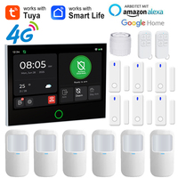 Tuya WiFi 4G Alarm System Home Smart Burglar Security Alarm Adjustable Volume And Brightness Real-time Monitoring Of APP