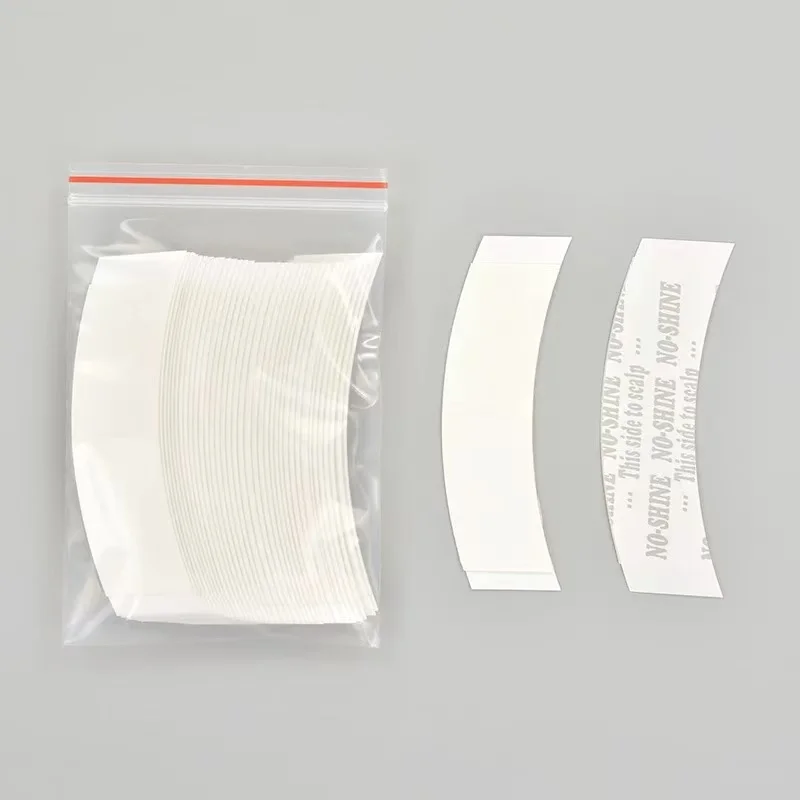 かつら用粘着テープ,7.6x2.2cm,接着剤なし,2つのラベル