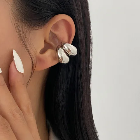 Серебряные клипсы для ушей Goxygen