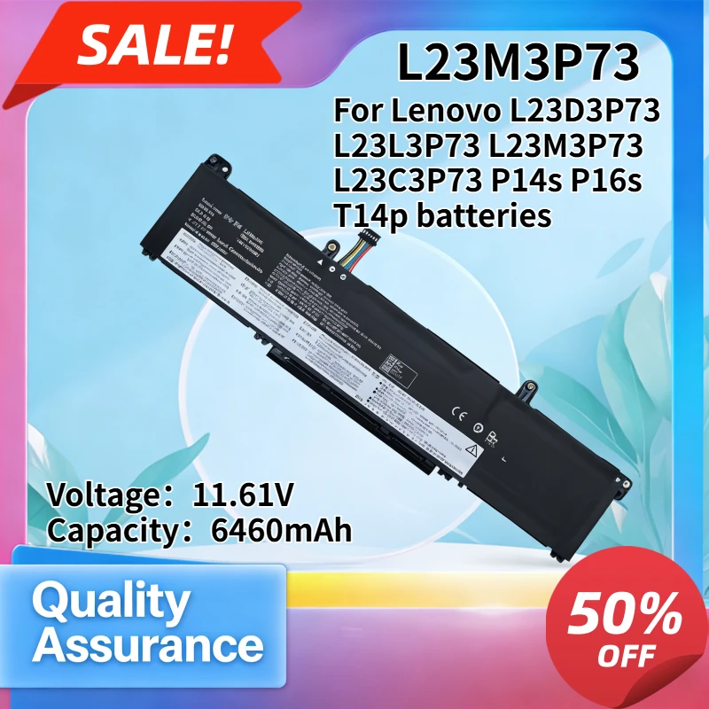 

6460mAh High quality Applicable to L23D3P73 L23L3P73 L23M3P73 L23C3P73 P14s P16s T14p batteries