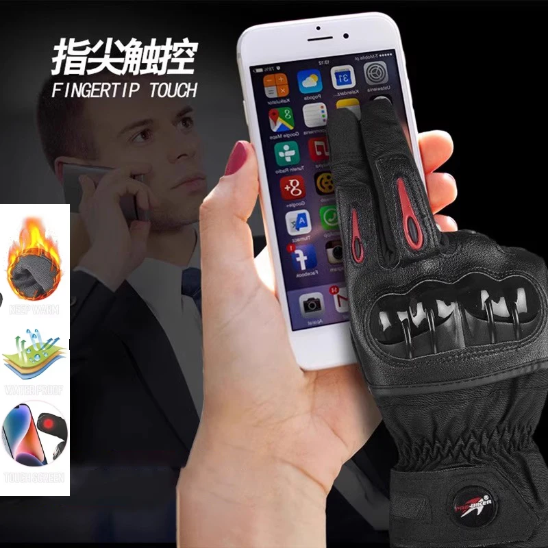 

Мужские зимние мотоциклетные перчатки с сенсорным экраном, водонепроницаемые ветрозащитные мото-женские мотоциклетные перчатки для мальчиков, женские гоночные велосипедные защитные перчатки Luvas