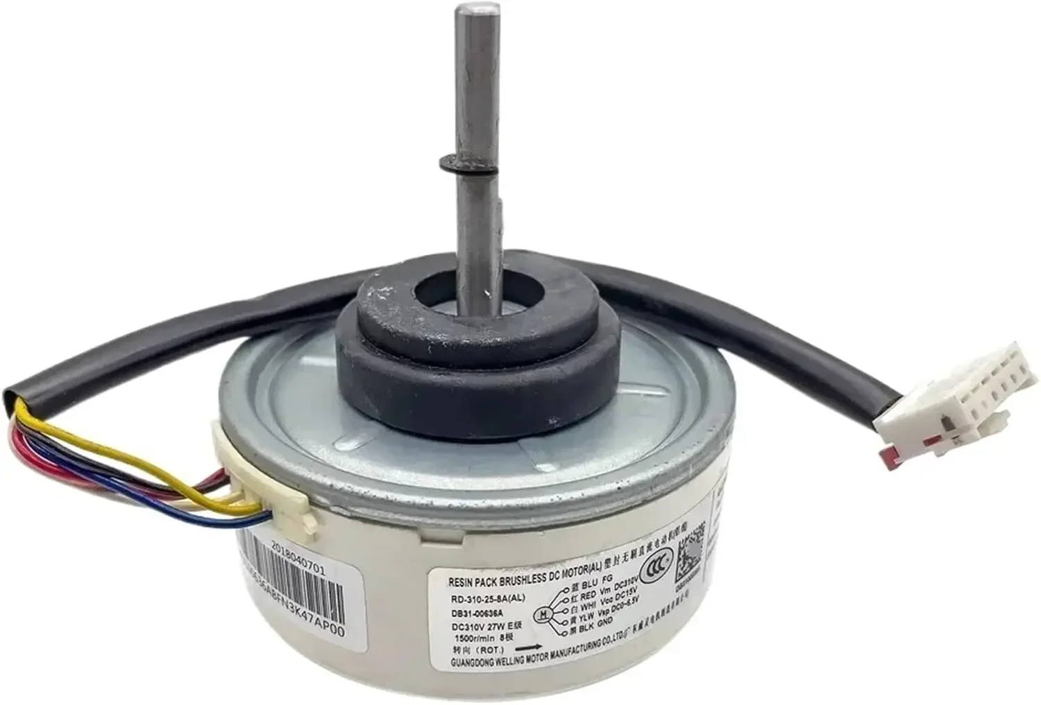 محرك تكييف الهواء لـ DB31-00636A RD-310-25-8A(AL) SIC-41CVJ-F127-2 محرك مروحة DC310V 27 واط 1500r/دقيقة DB31-00636A تكييف