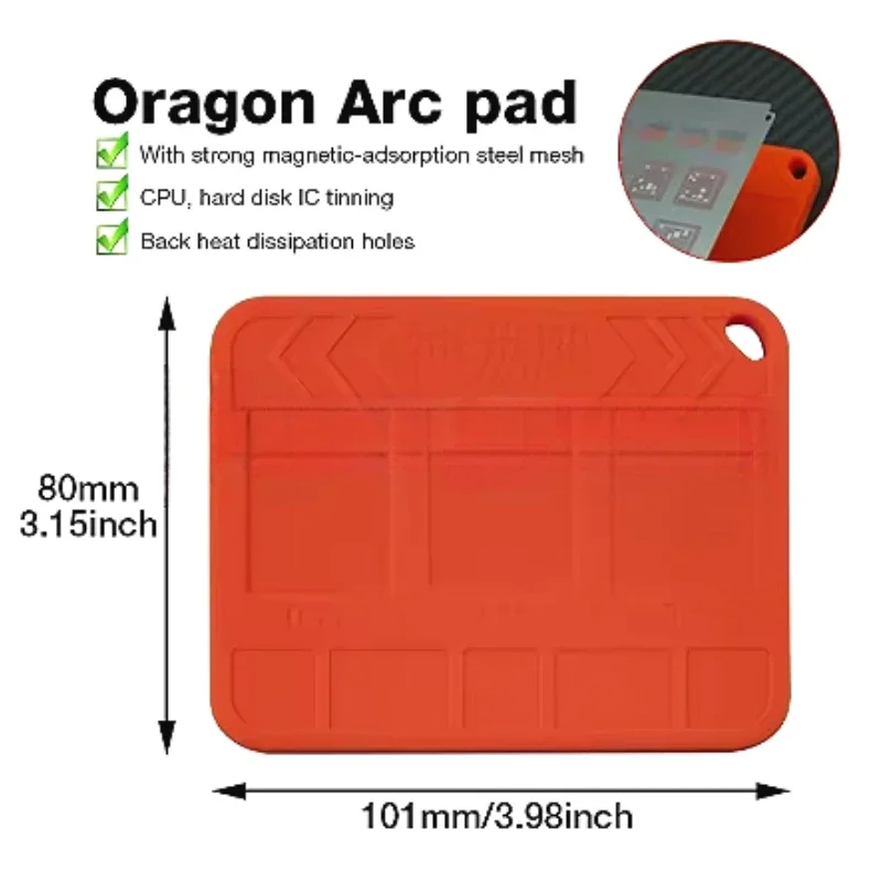 BGA Stencil kit for iphone 7-16 Pro Max CPU NAND WIFI Baseband NFC chip reballing stencil Magnetic tin planting platform image 2