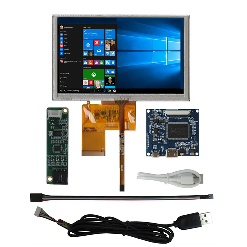 

5-дюймовый ЖК-экран 800*480 TFT дигитайзер сенсорный экран контроллер плата драйвера мини HDMI-совместимый комплект монитора