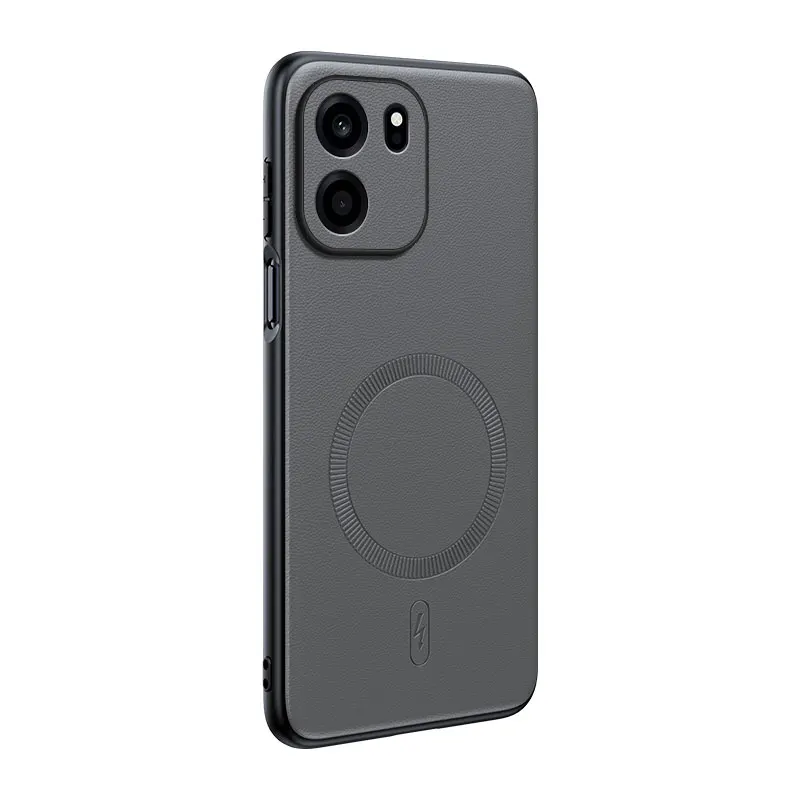 Für OnePlus Turbo 6V: Magnetische Lederhülle mit Schutzfunktion, Anti-Fingerabdruck, rutschfest, aus PC+TPU. – Detail 1