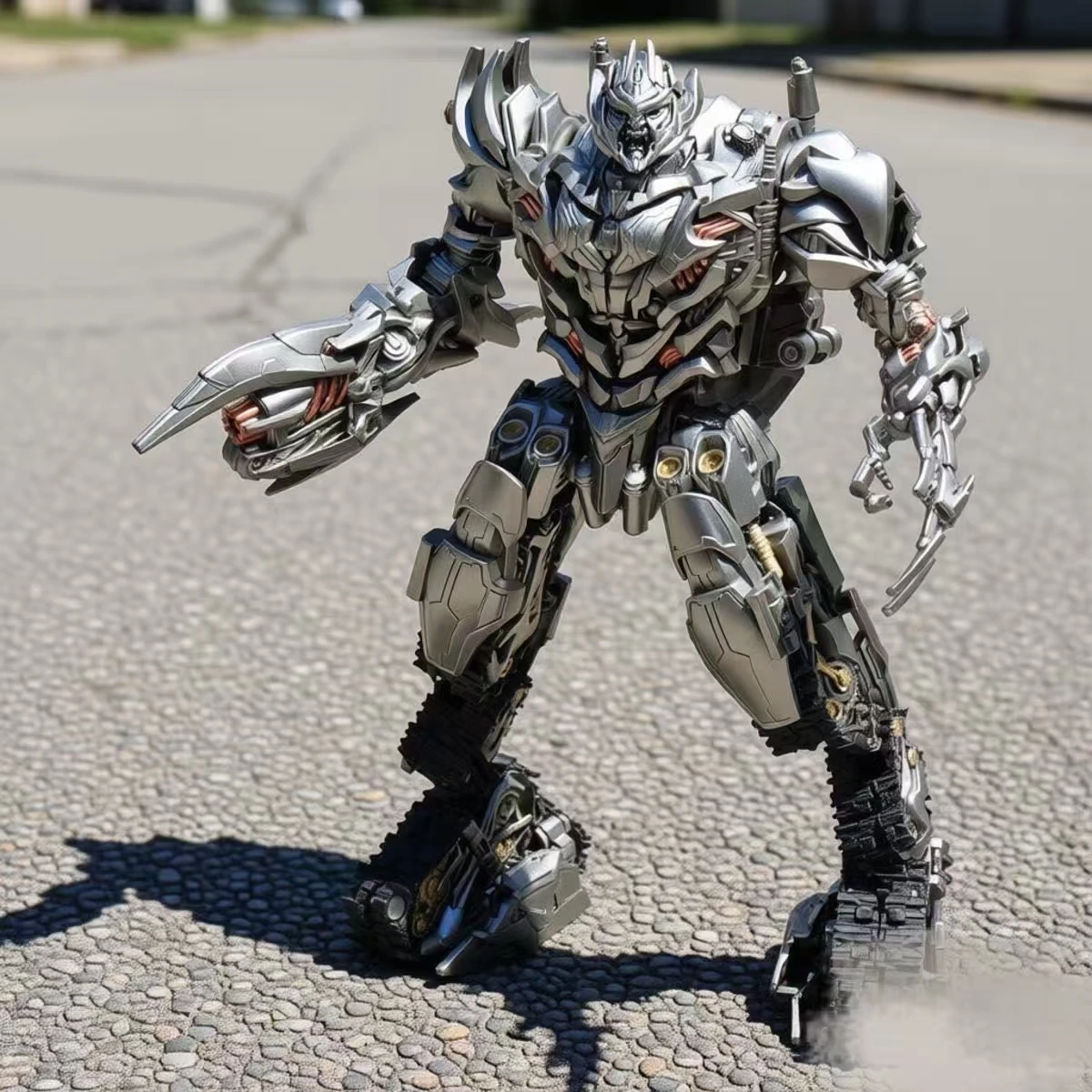 8807 Transforming Toy Fine-coated with Lamp Tank Megatron Movie Version Original Large Robot Model Action Figure Gift with box