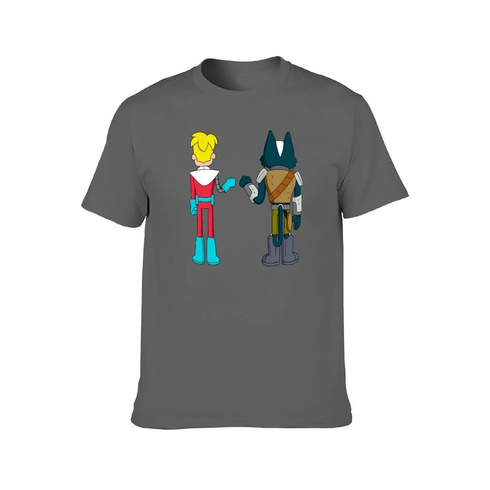 Gary and Avocato fist bump - Final Space Fan Art T-Shirt summer top topping Men's cotton t-shirt