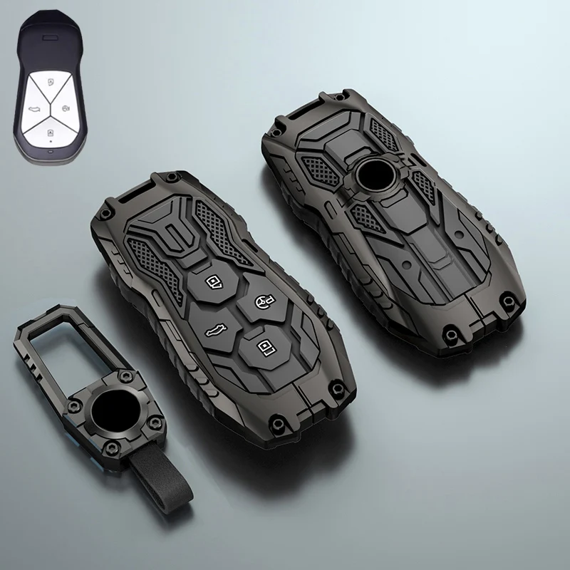 

Чехол для автомобильного ключа из цинкового сплава, держатель для ключей, брелок для Xpeng Xiaopeng P5 P7 G9 G3i, умная защита, аксессуары для автостайлинга