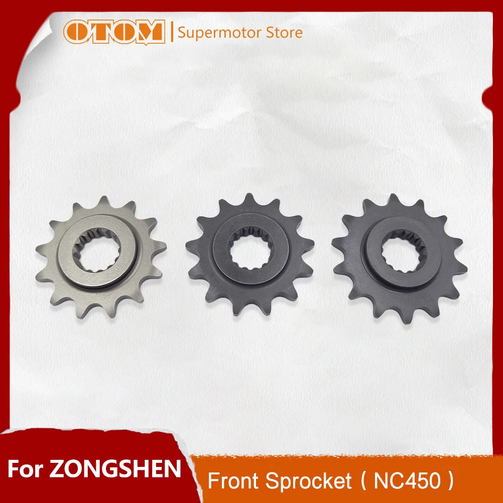 OTOM Motorcycle Front Sprocket Chain 520-13T/520-14T/530-13T Steel Chain For ZONGSHEN NC450 Off-Road Motocross Dirt Bikes Part