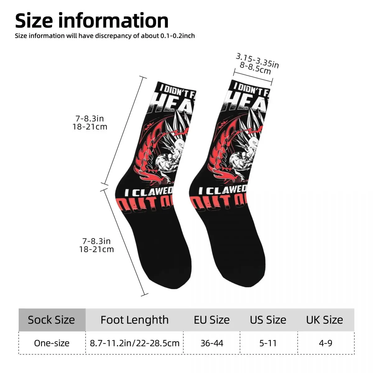 Men's Socks Majin Vegetas cartoon Stockings Autumn Retro Medium Soft Socks Custom Cycling Anti Slip Socks