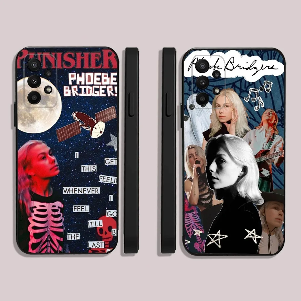 Punisher Phoebe Bridgers  Phone Case For Samsung S24,23,22,30,21,10,9,Ultra,Plus,Lite,FE,5G Black Soft Case