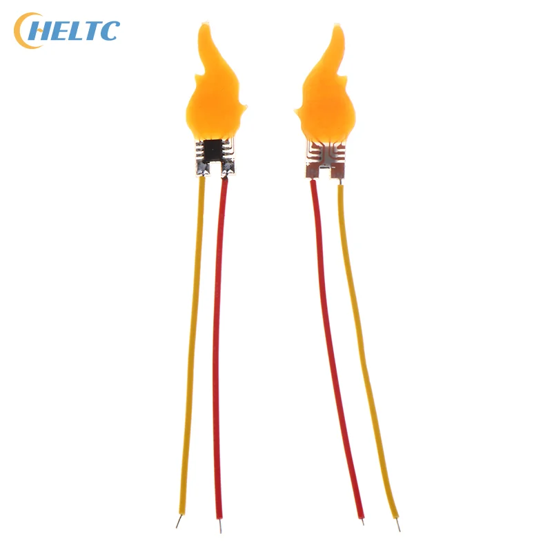 2/4/6Pcs 3.2V/3.7V/5V Flame Lamp Circuit Board Simulation LED Candle Lamp Circuit Board Flickering Flame Decoration Lights