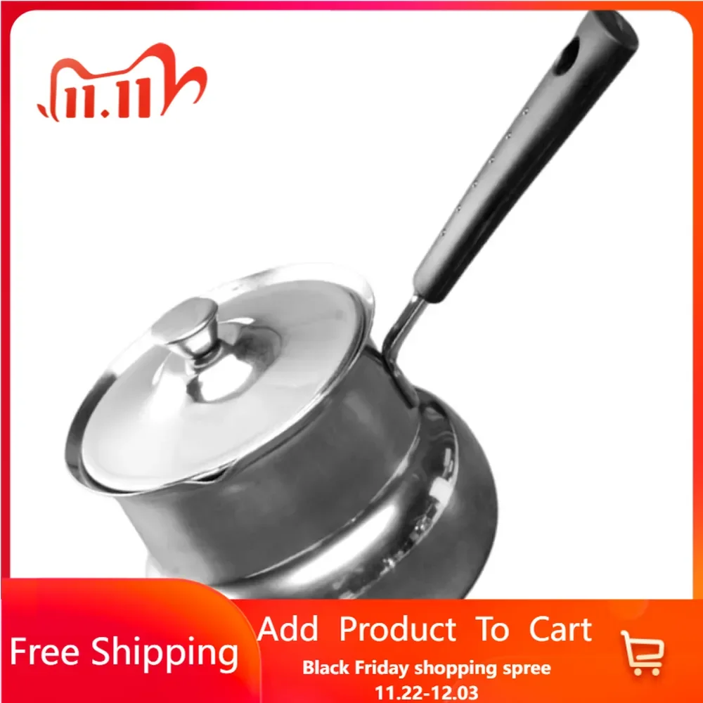 Milk Jug Deep Fry Pan Milk Heating Pot Soup Butter Warmer Saucepan Small Stainless Steel Stock Pots