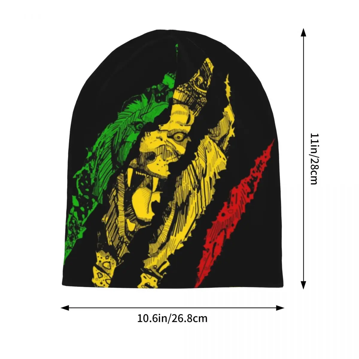 Lion Of Judah King Rasta Reggae Skullies Beanies Hat Jamaica Summer Unisex Street Cap Warm Dual-use Bonnet Hats